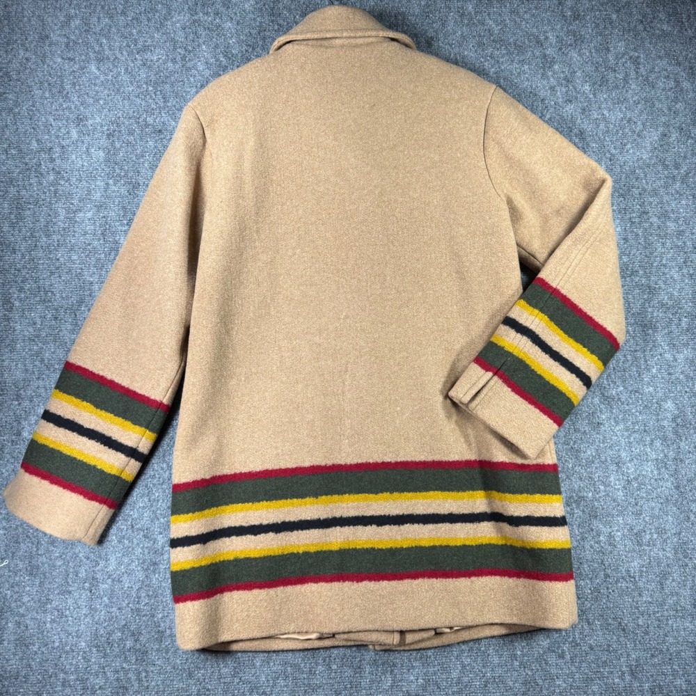 Pendleton NWT Womens Wool Blend Walker/Topper/Car Coat Tan Small - Picture 3 of 11